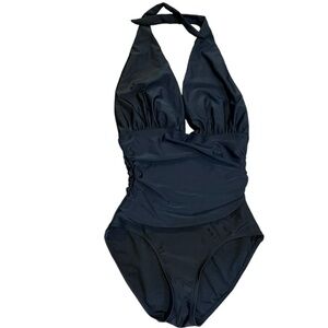Old Navy Black Halter one-piece swimsuit XS sexy and modest